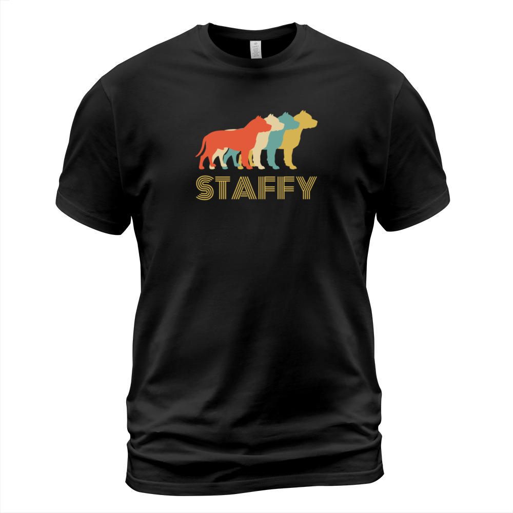 Staffordshire Bull Terrier Staffy Dog Vintage Look Men's T-Shirt