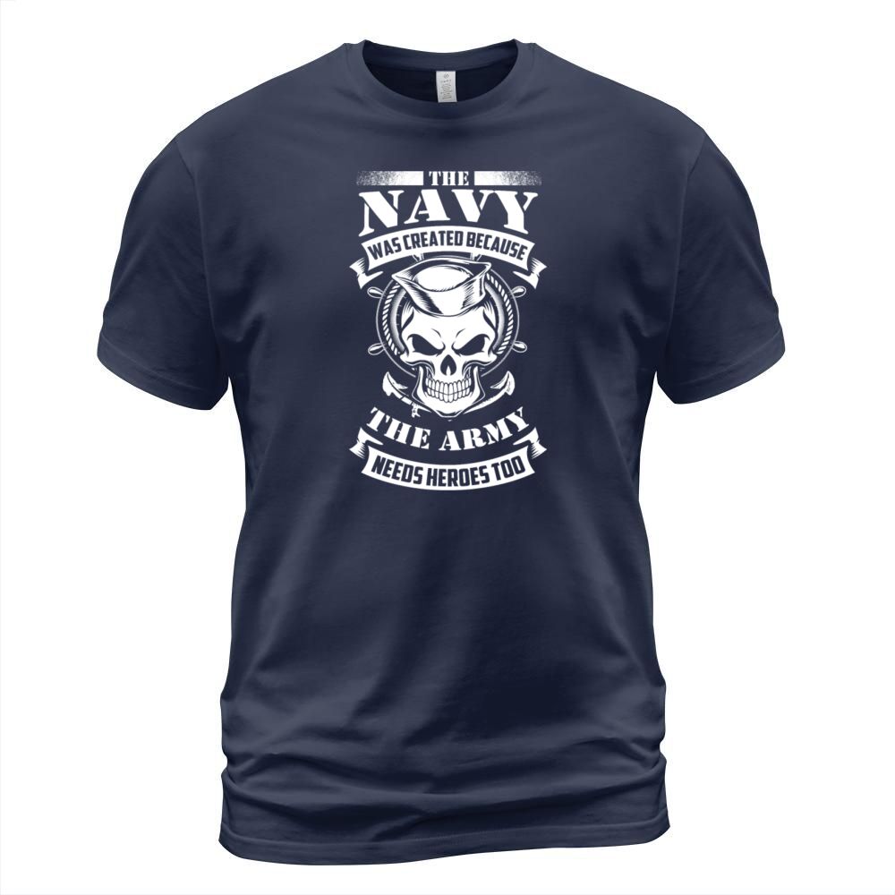 us navy even the army needs heroes Men's T-Shirt