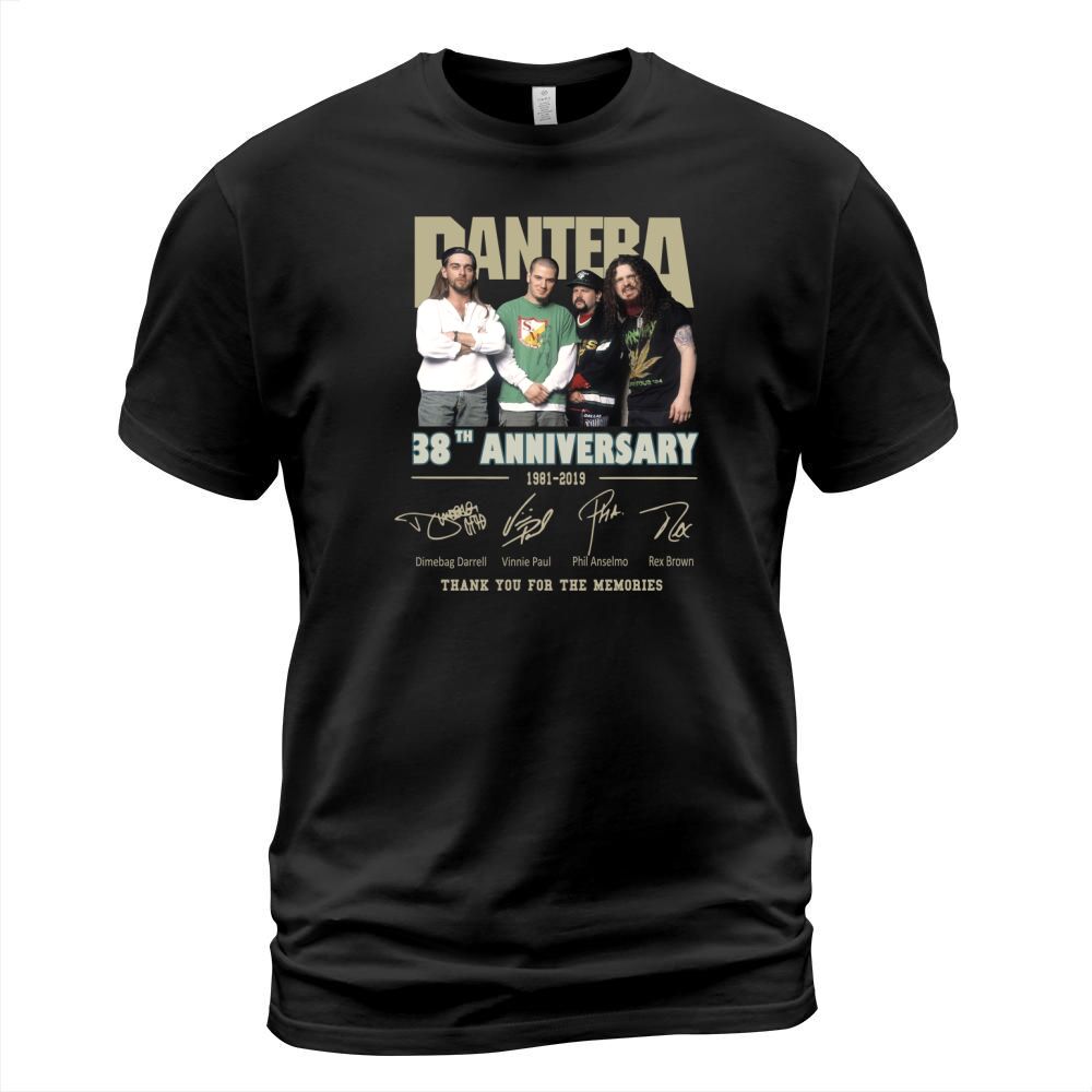 Pantera 38th anniversary 1981-2019 thank you for the memories shirt T-Shirt Unisex