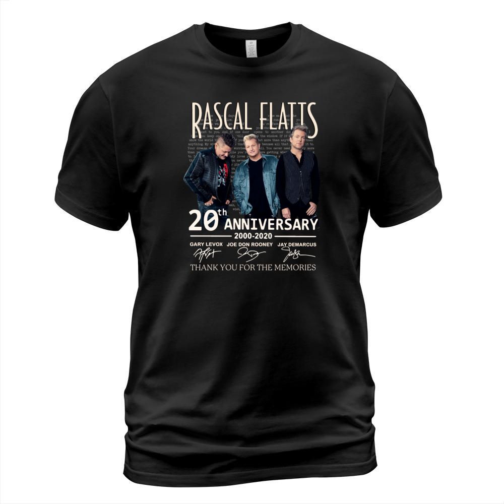 Rascal Flatts 20th anniversary 2000-2020 signed thank memories shirt T-Shirt Unisex