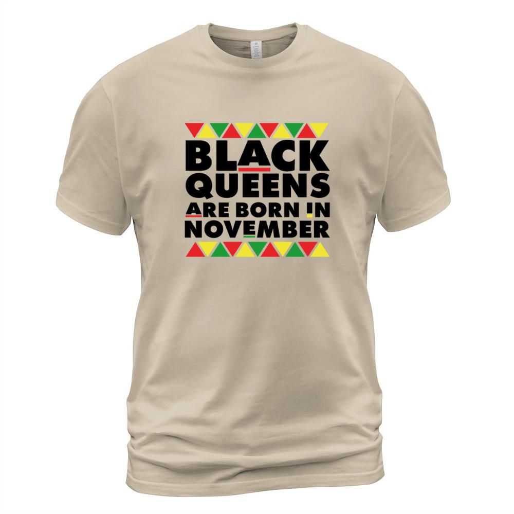 Black Queens Are born in November Men's T-Shirt