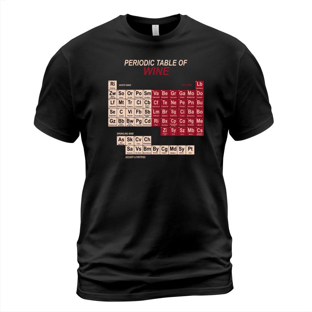 Periodic Table Of Wine T-Shirt Unisex