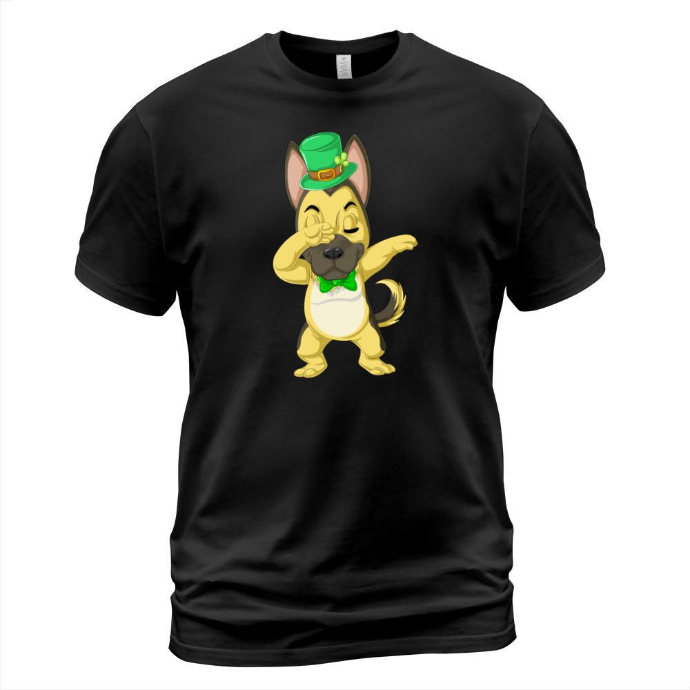 dabbing german shepherd St. Patrick's Day Men's T-Shirt