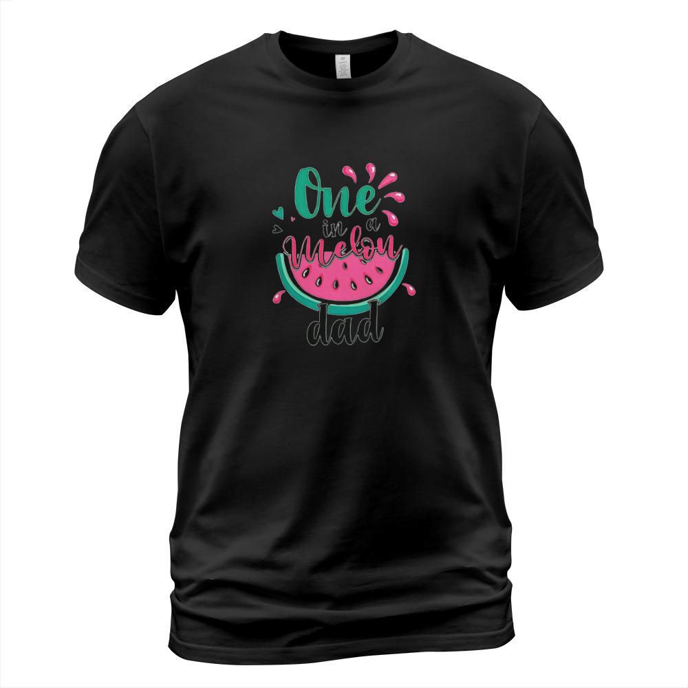 Melon Family Melon Birthday Girl Party One in a Melon Dad Mom Pink Birthday Summer Matching T-Shirt Unisex