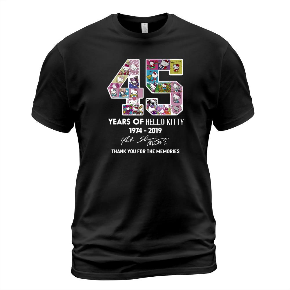 45 years of Hello Kitty 1974 2019 thank you for the memories T-Shirt Unisex
