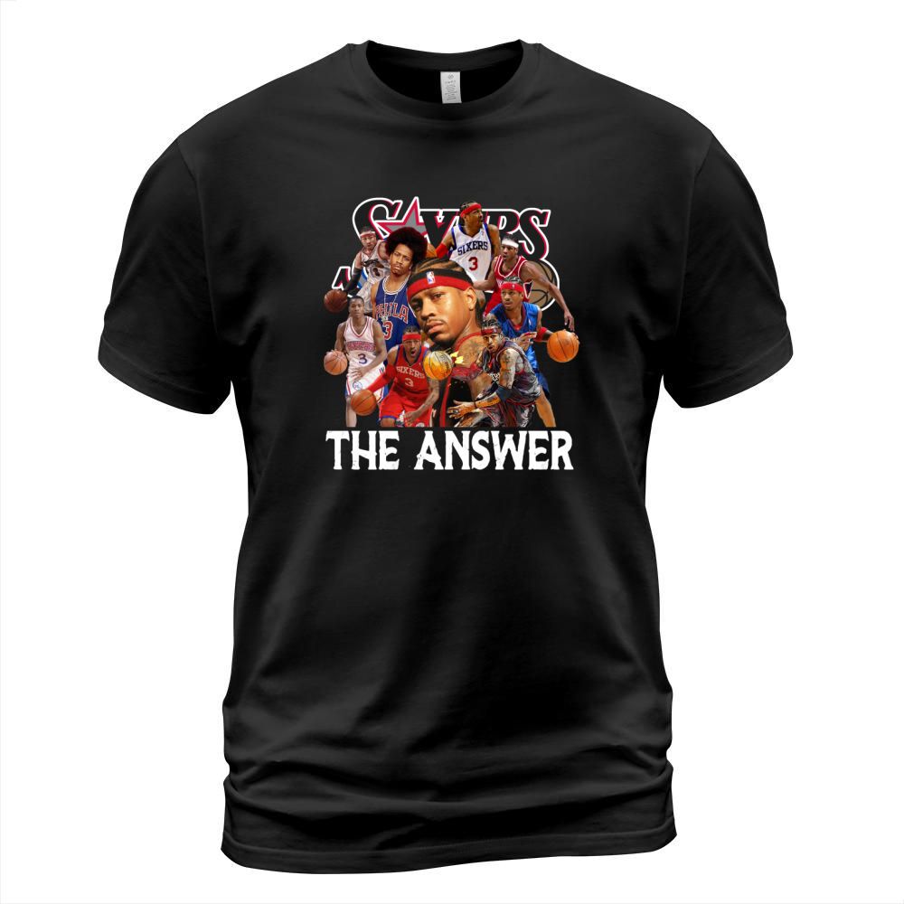 The Answer Allen Iverson Basketball Player Signature T-Shirt Unisex
