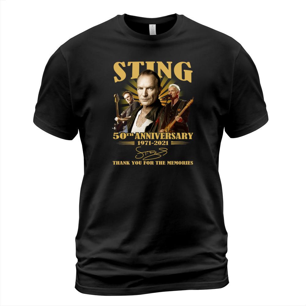 Sting 50th Anniversary 1971 2021 Signature Thank T-Shirt Unisex