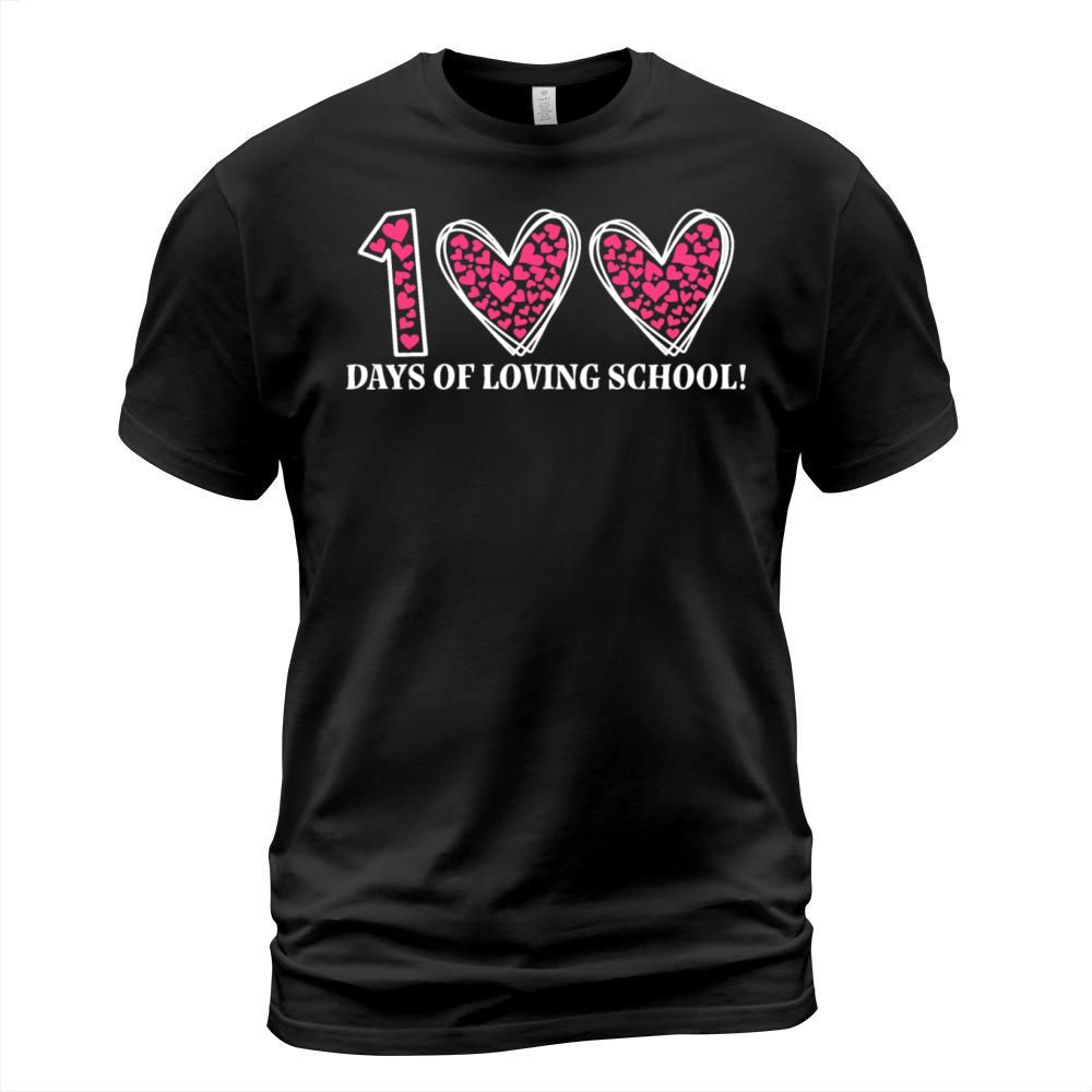 100 Days Of Loving School 100 Days Of Heart School Men's T-Shirt