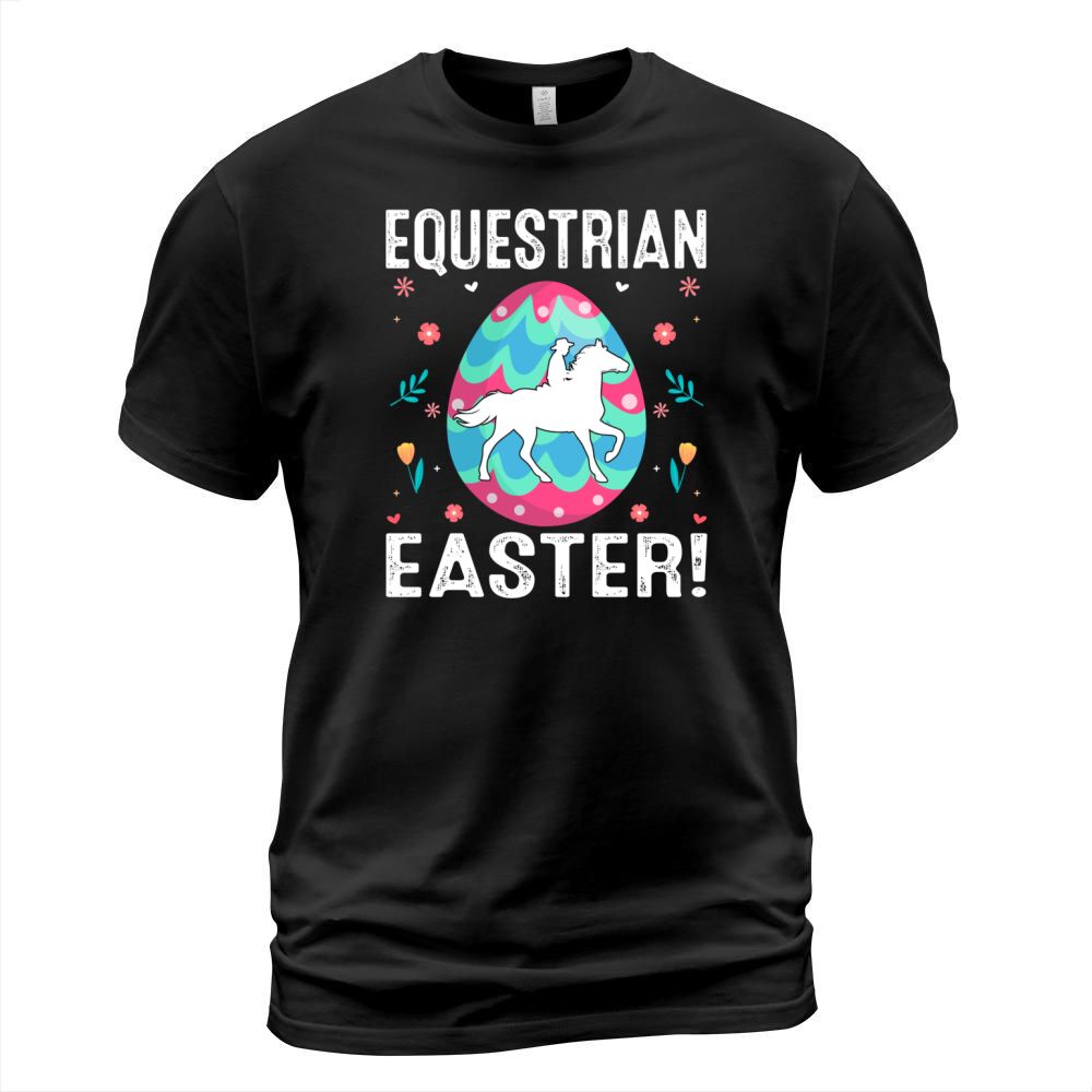 Cute Easter Equestrian Egg Easter Egg Hunt Sport Lover T-Shirt Unisex