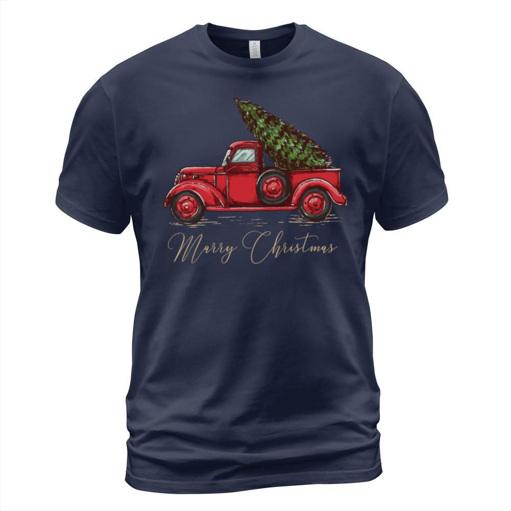 Vintage Wagon Christmas T-Shirt Unisex