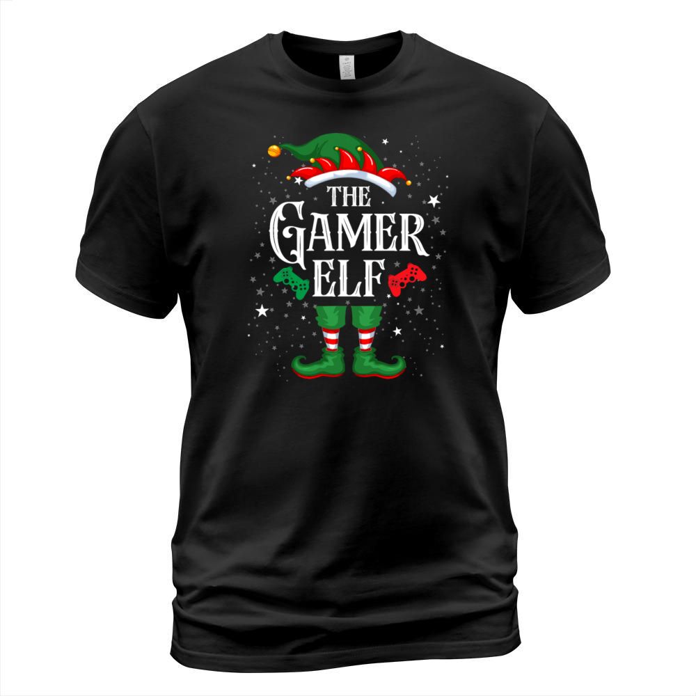 Christmas Gamer Elf Matching Family Men's T-Shirt