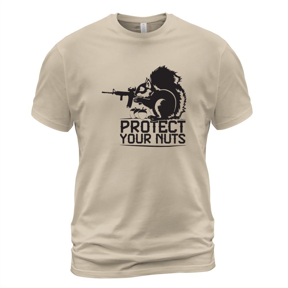 Protect Your Nuts Military Funny patriotic T Shirt Men's T-Shirt