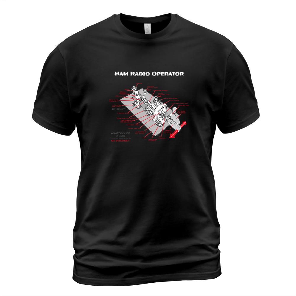 Ham Radio Operator T Shirt Morse Code Key T-Shirt Unisex