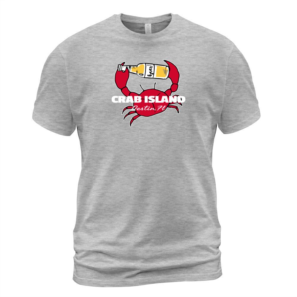 Crab Island Destin Party Sandbar Souvenir Men's T-Shirt