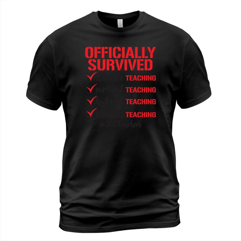 Officially Survived Checkbox 2022 Teachers T-Shirt Unisex