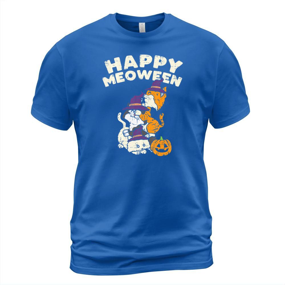 Happy Meoween Witch Cats Cute Halloween Animal Men's T-Shirt