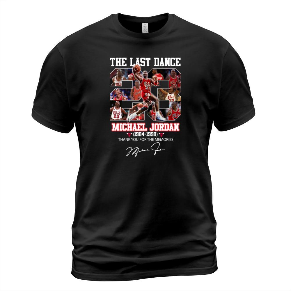 The last dance 23 michael jordan 1984 1998 thank you for the memories signature T-Shirt Unisex