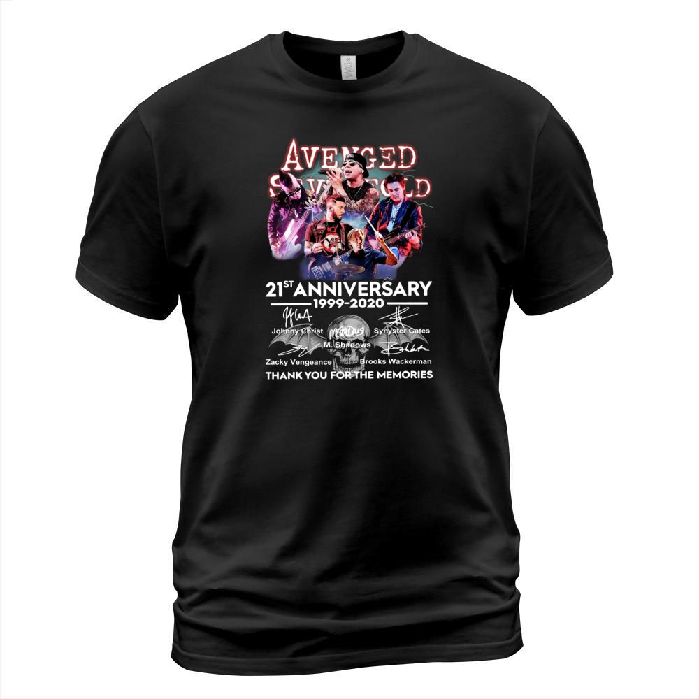 Avenged Sevenfold 21st anniversary 1999 2020 thank you for the memories signatures T-Shirt Unisex