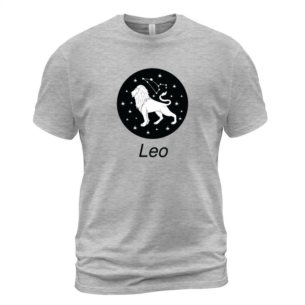 Leo Zodiac Sign Astrology Universe Text T Shirt Men's T-Shirt