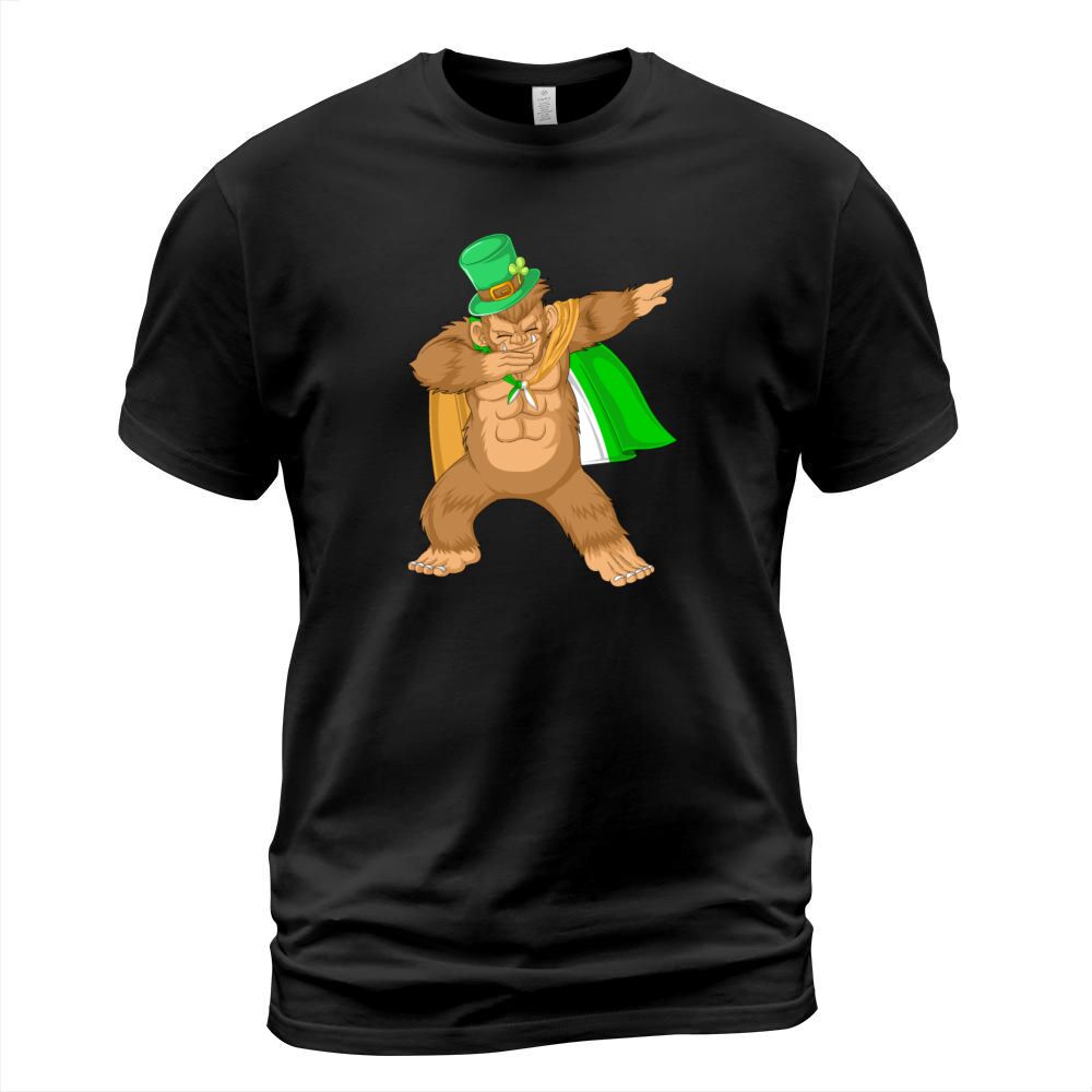 dabbing bigfoot St. Patrick's Day Men's T-Shirt