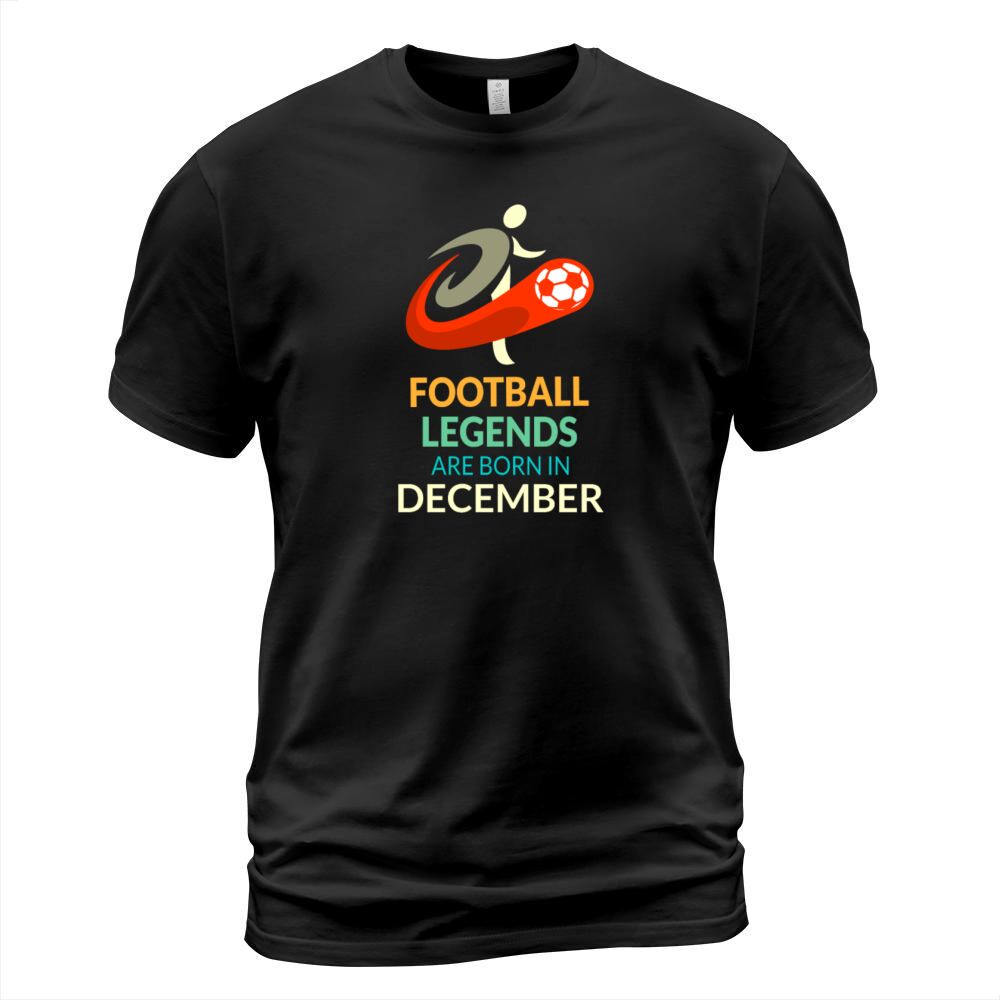 Football Legends Are Born In December Funny Gift F Men's T-Shirt