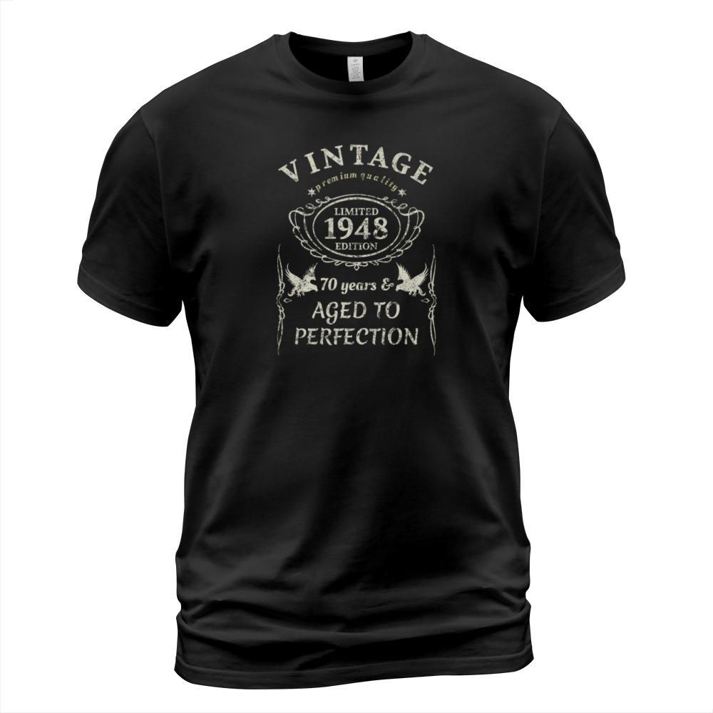 Vintage 70th Birthday Gift Tshirt 1948 Aged To Men's T-Shirt