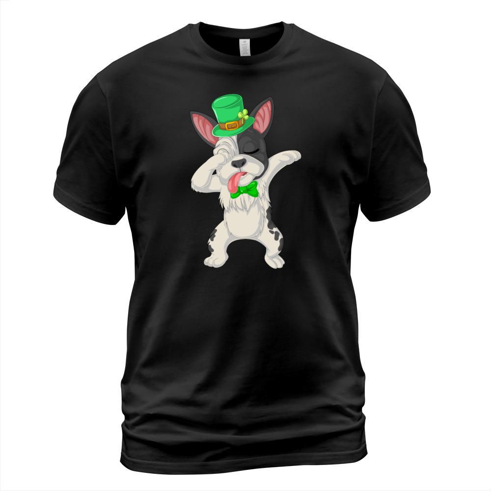 dabbing french bulldog St. Patrick's Day Men's T-Shirt