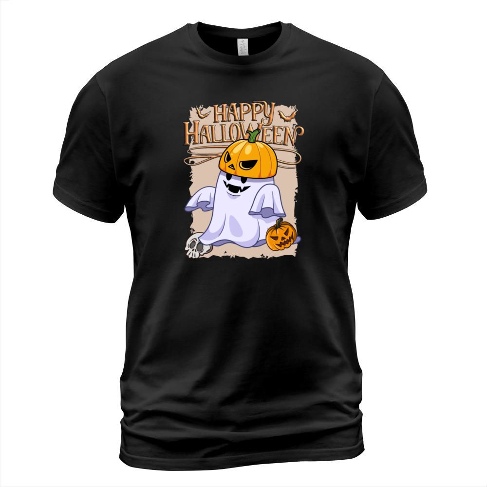 Cartoon Halloween Ghost 01 Men's T-Shirt