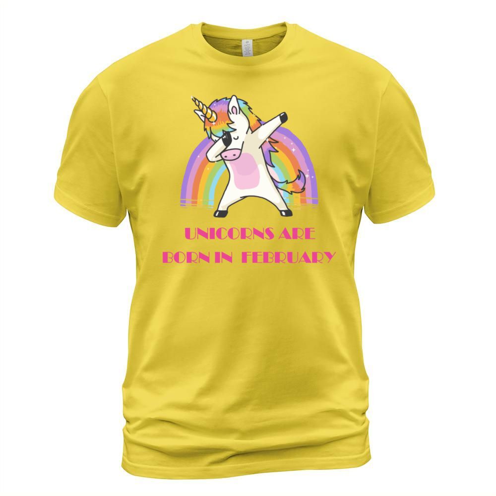 Unicorns are Born in February Men's T-Shirt