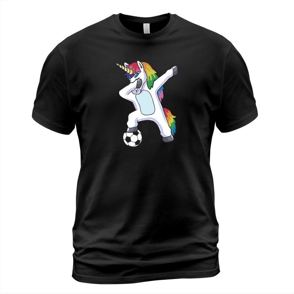 Dabbing Unicorn Soccer T-Shirt Unisex
