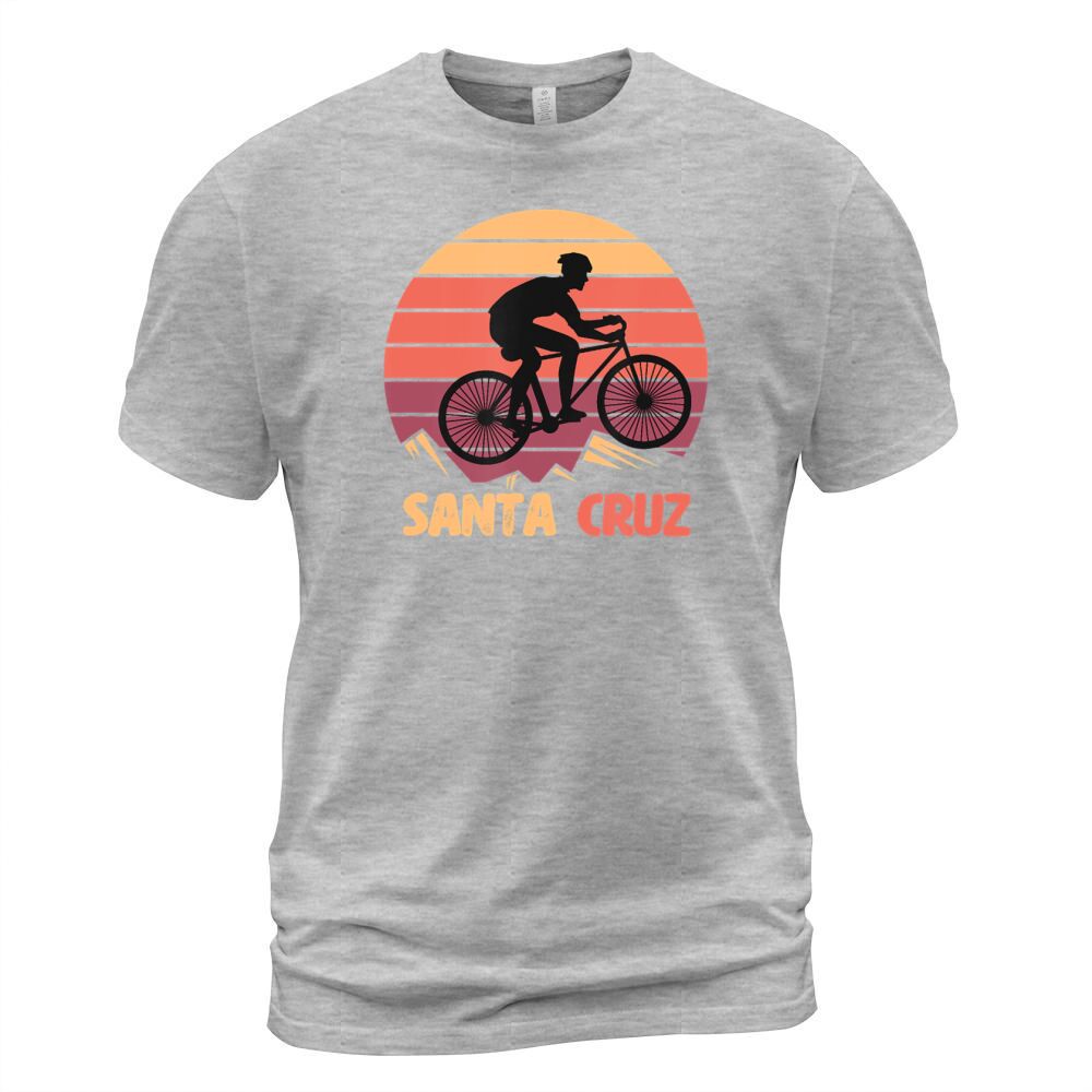 Bike Retro Vintage Santa Cruz Summer Bicycle Men's T-Shirt