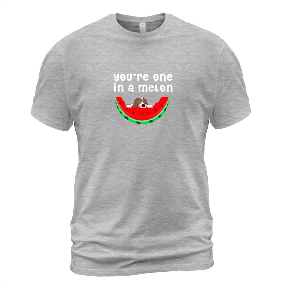 Cute Puppy Eating A Watermelon Youre One In a Men's T-Shirt