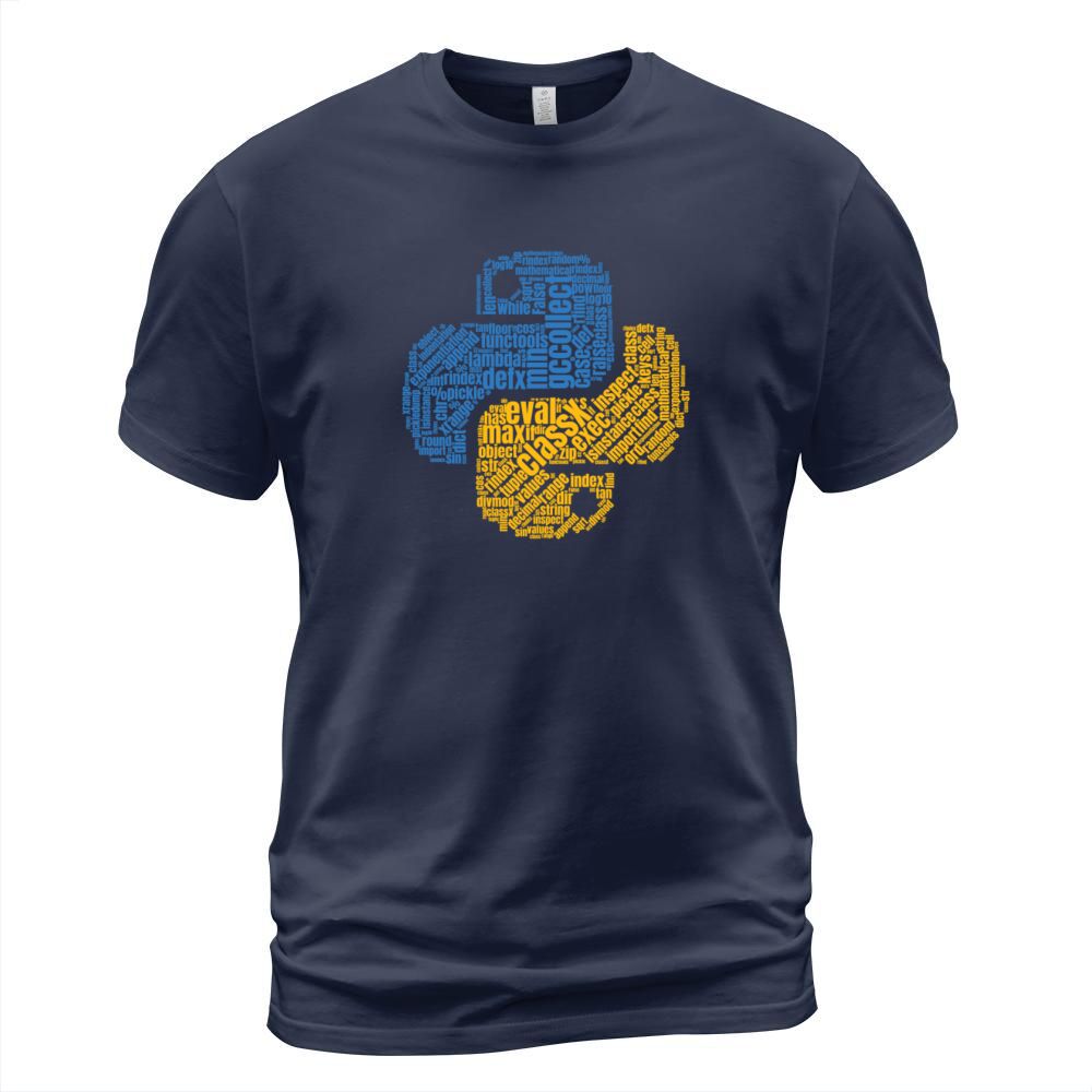 Python Logo WordCloud Shirt for Programmers T-Shirt Unisex