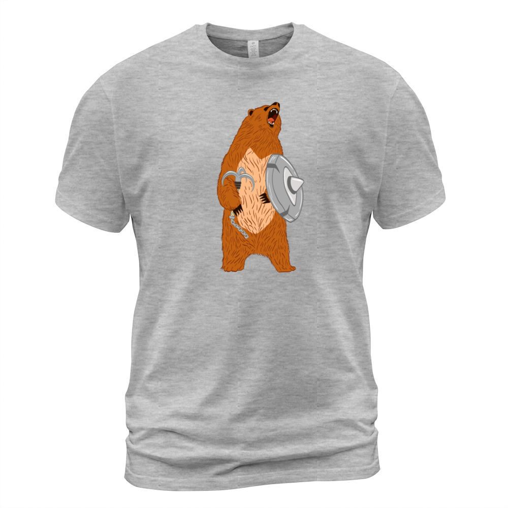 Unique Bear Shirt Nice Outdoor Warrior Funny Bear Men's T-Shirt