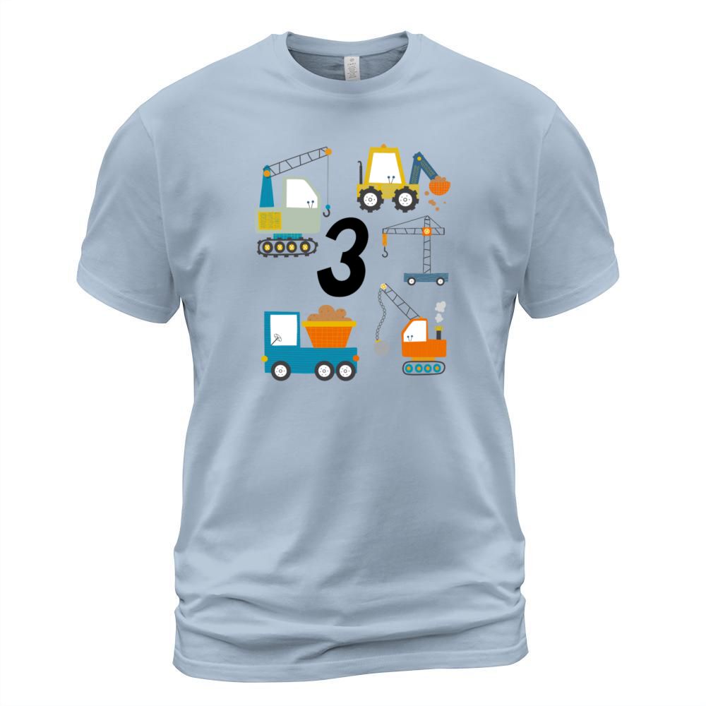 Childrens birthday birthday 3 construction Men's T-Shirt