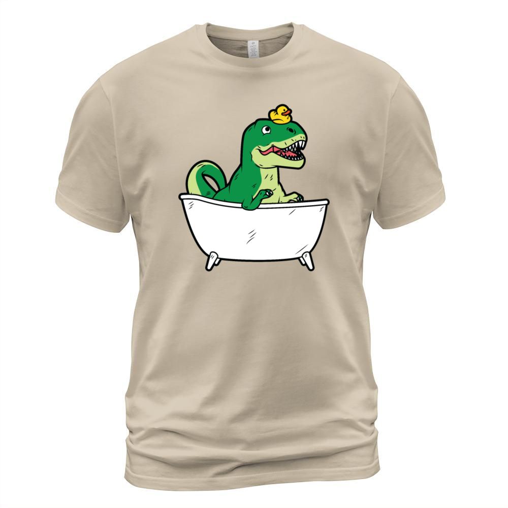 Dino in a Bathtub Men's T-Shirt