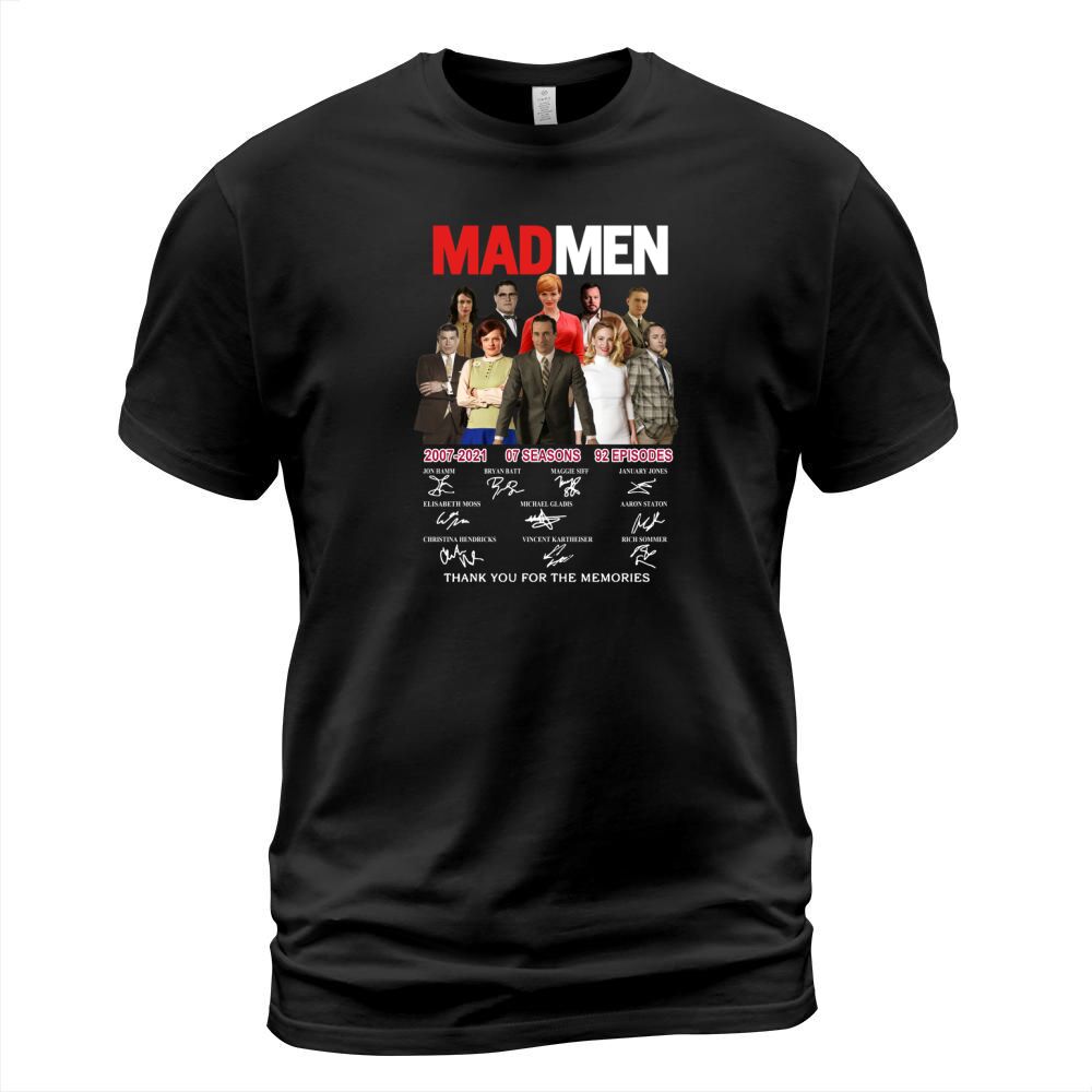 Mad Men 2007 2021 07 Seasons 92 Episodes Thank You For The Memories T-Shirt Unisex
