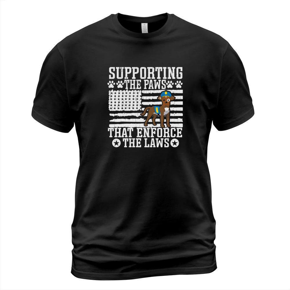 Supporting the paws that enforce the laws T-Shirt Unisex