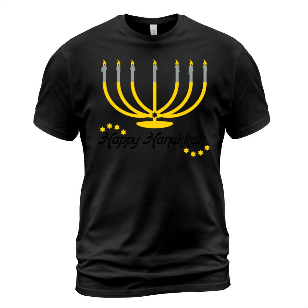 Menorah Happy Hanukkah Men's T-Shirt