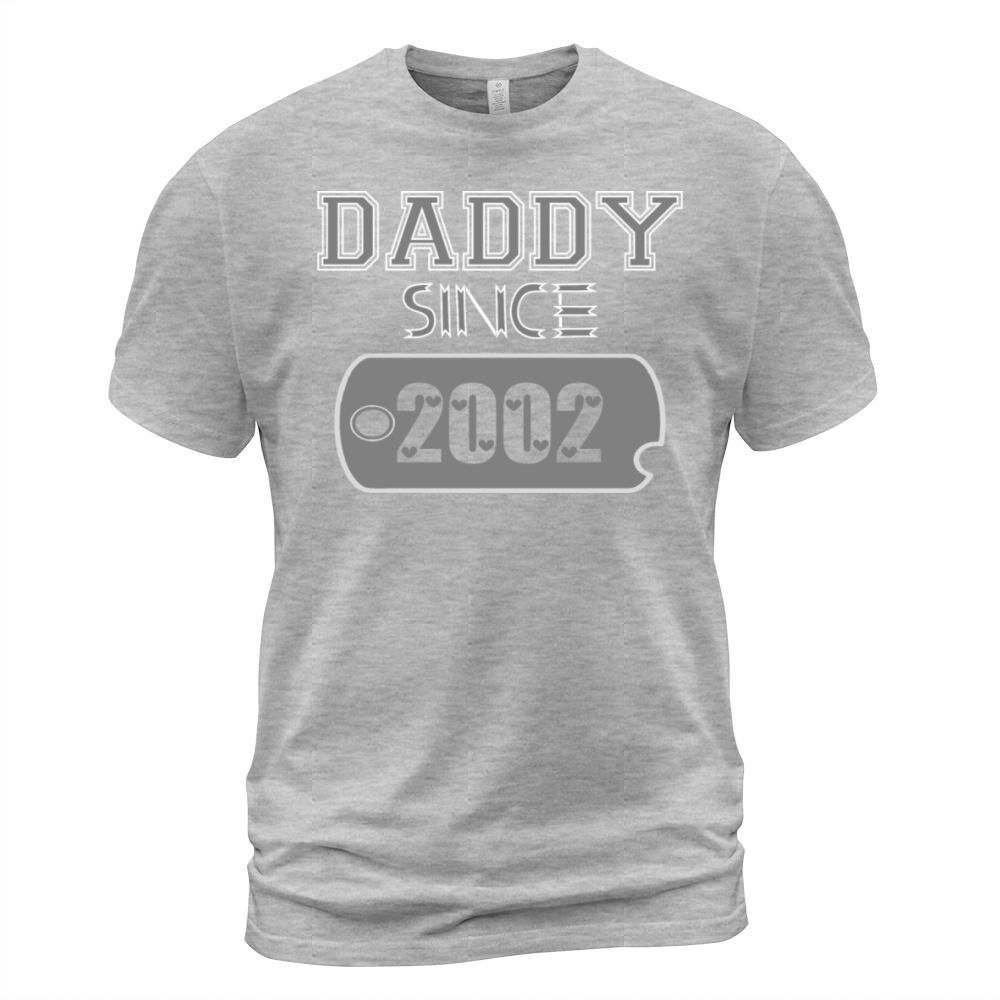 Daddy Since Tag 2002 Happy Fathers Day Men's T-Shirt