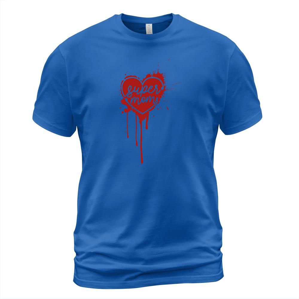 SUPERMOM IN HEART SPLASH Men's T-Shirt