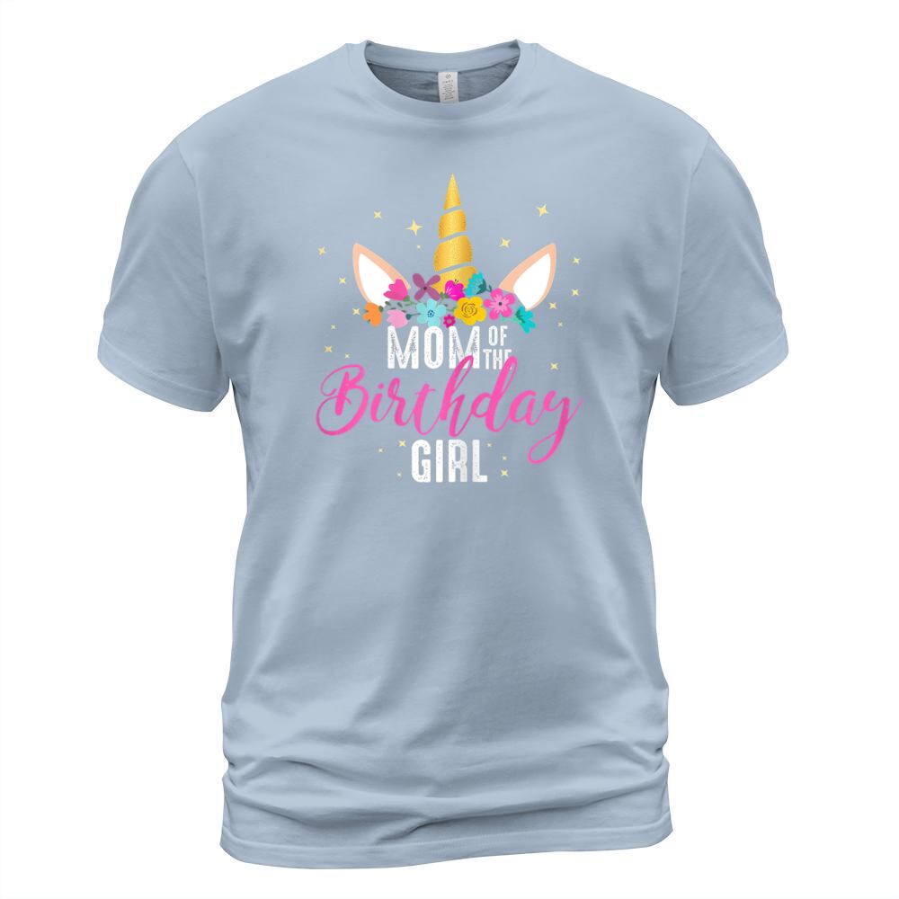 Mom Of The Birthday Girl Mother Gifts Unicorn Men's T-Shirt