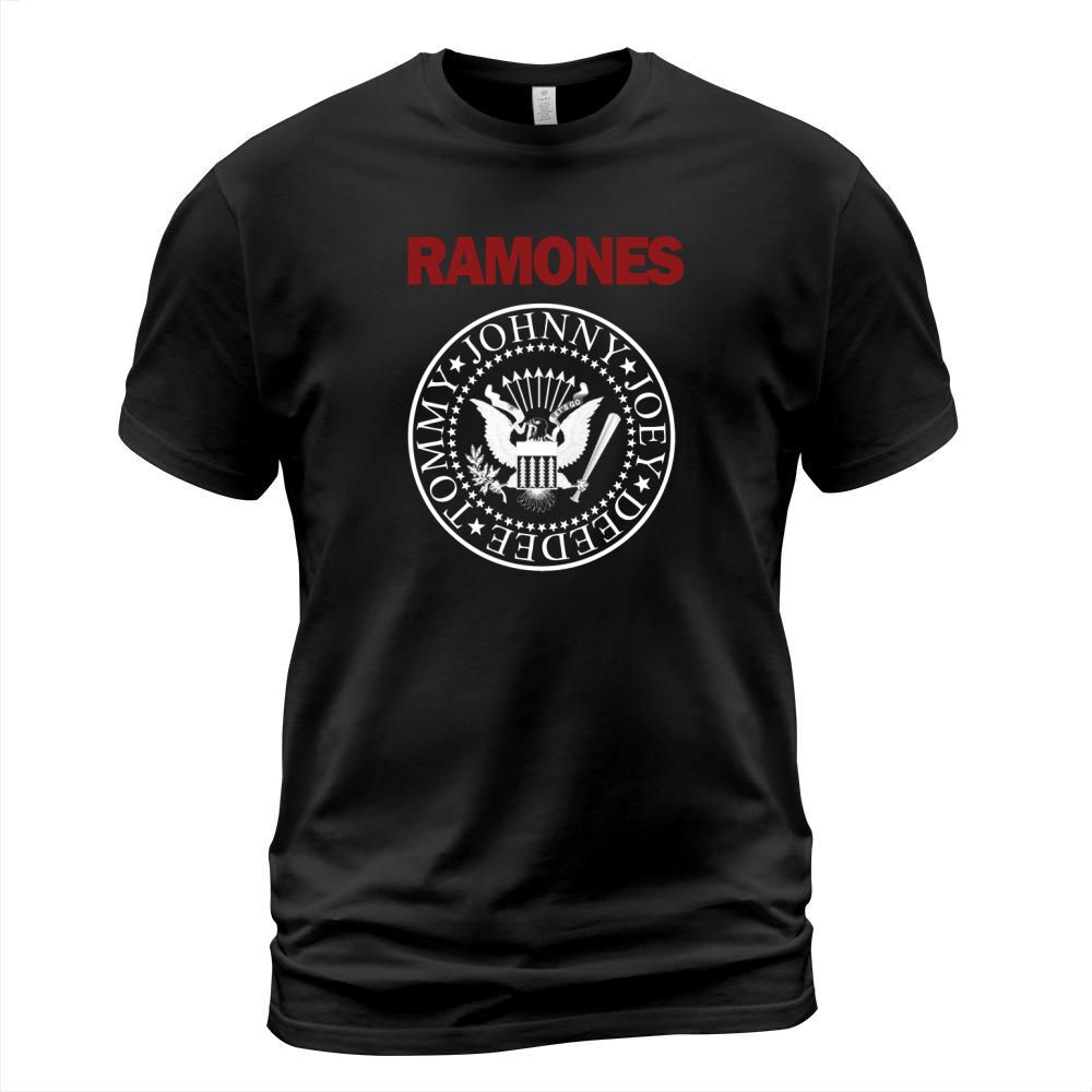Ramones Red Text Seal T-Shirt Unisex