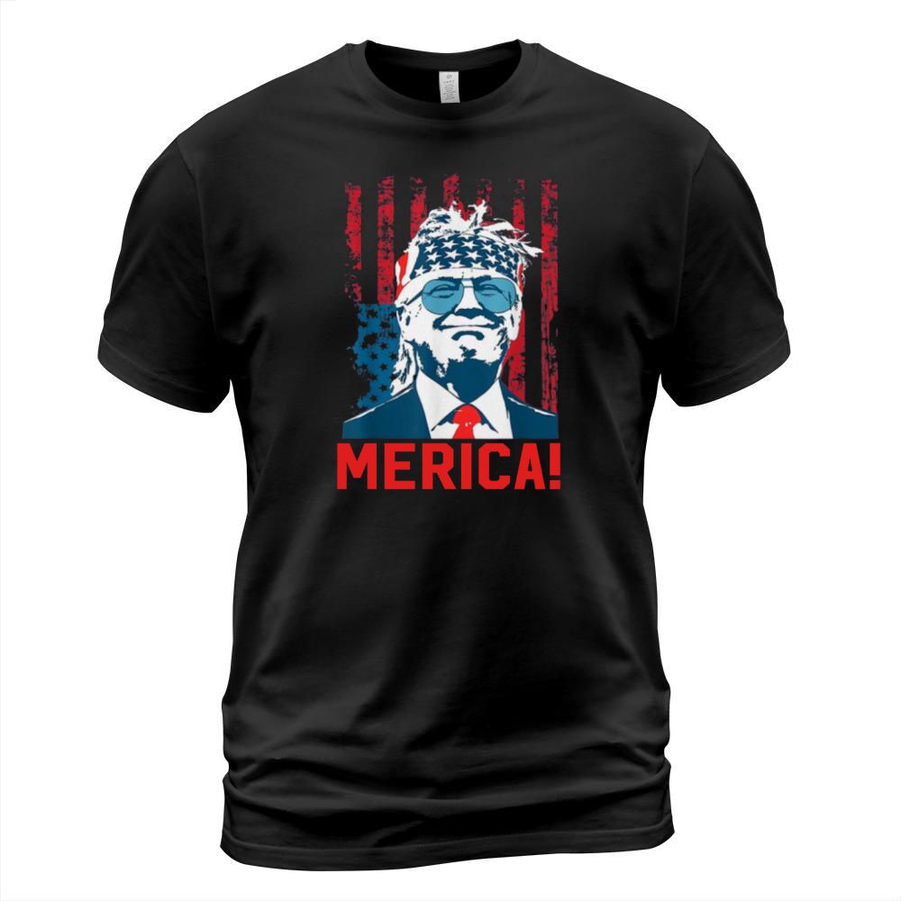 Trumpf 2020 Hemden Merica glückliches amerikanisches Unabhängigkeitstag-Hemd T-Shirt Unisex