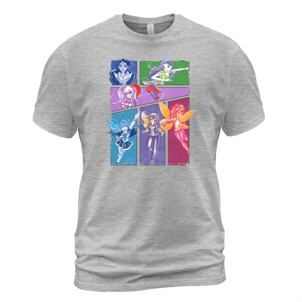 DC Super Hero Girls Collage Of Heroines Men's T-Shirt