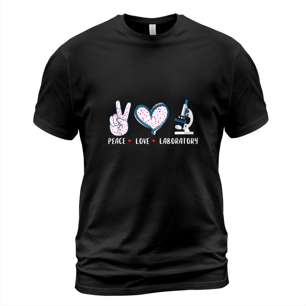 Peace Love Laboratory Lab Research gifts for men women T-Shirt Unisex