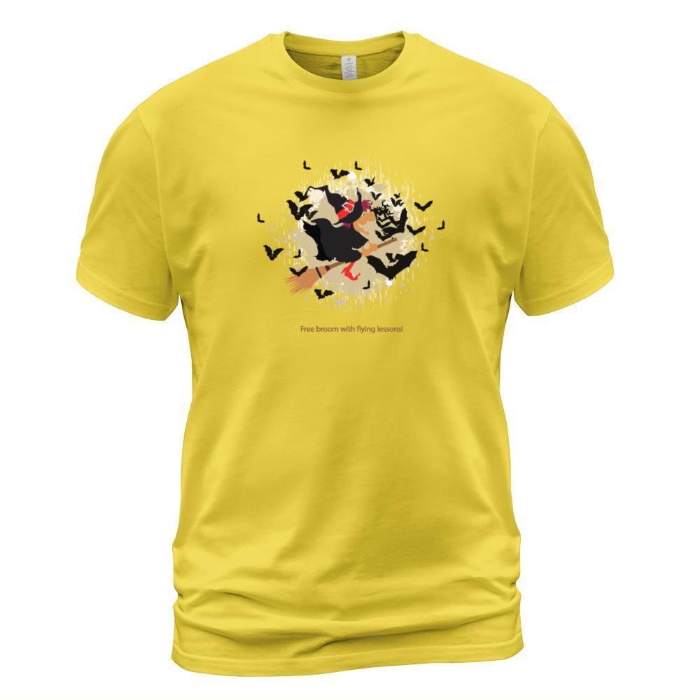 Witch Broom Flies Men's T-Shirt