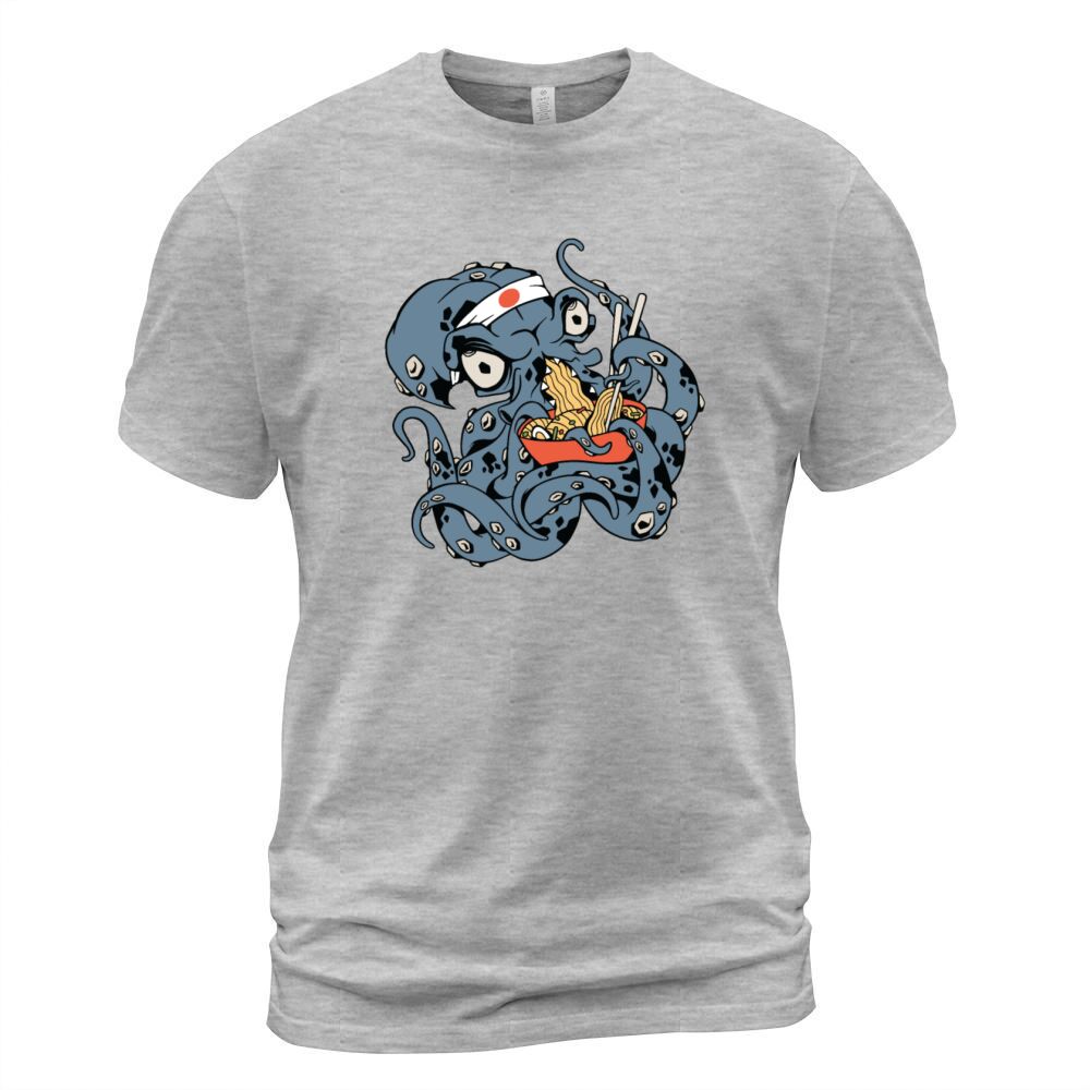 Kraken Eating Ramen Men's T-Shirt