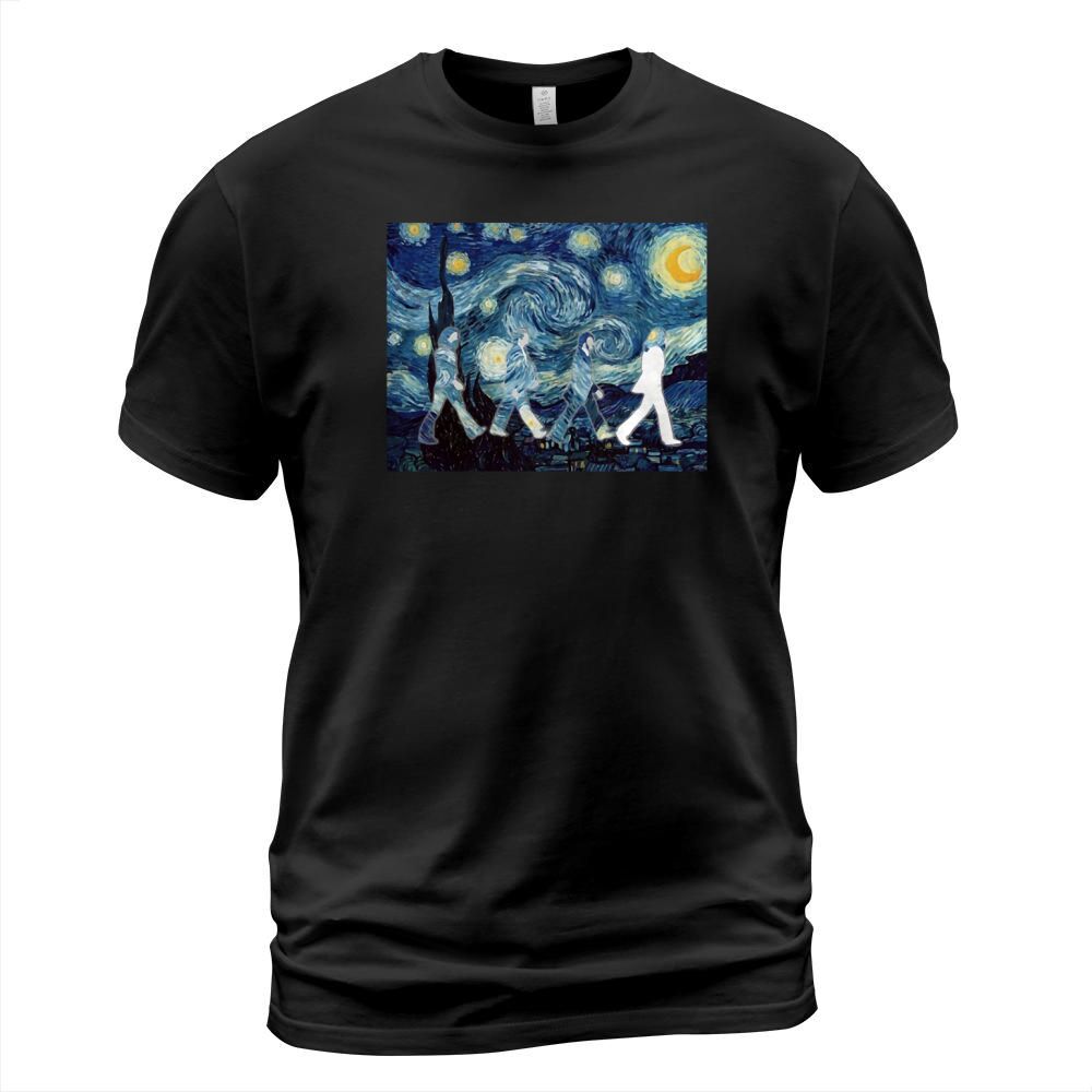 the beatles mashup starry night T-Shirt Unisex