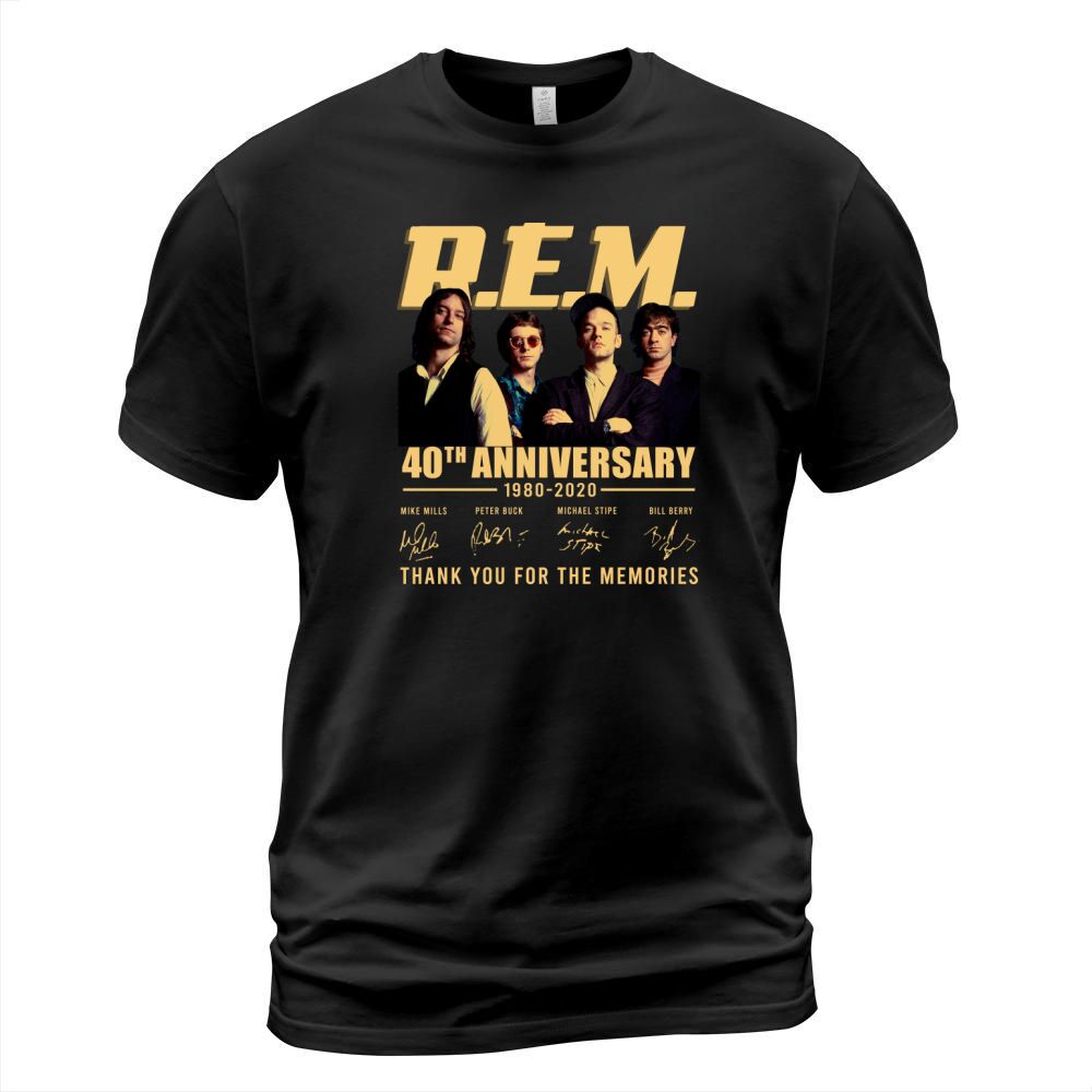 R.E.M 40th anniversary 1980-2020 signatures shirt T-Shirt Unisex
